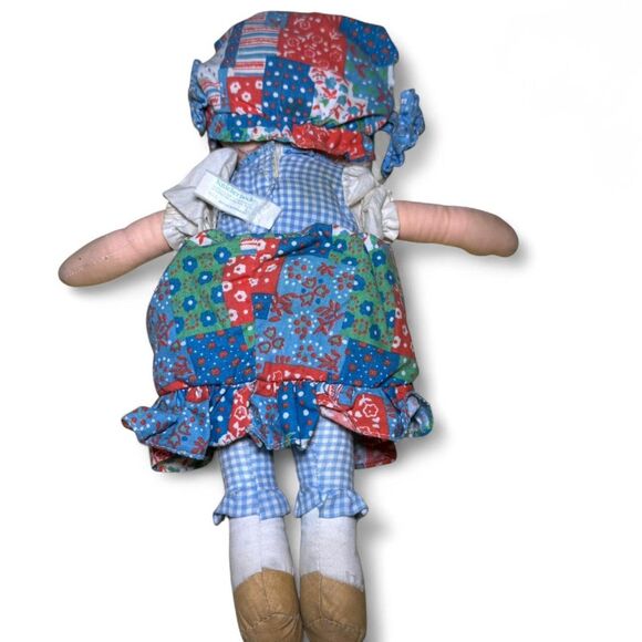 Vtg Knickerbocker Patchwork Holly Hobbie Rag Doll - Picture 6 of 8